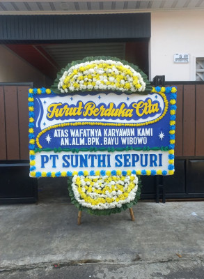 Papan Bunga Duka di Cikarae Thoyyibah